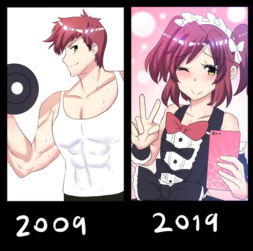 Changes over 10 years - Princess hinghoi, 10yearschallenge, Its a trap!, Comics