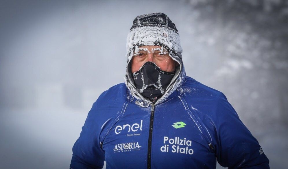 A policeman from Italy told how he ran 40 km in Yakutia at -52 - Marathon runner, Yakutia, freezing, Longpost