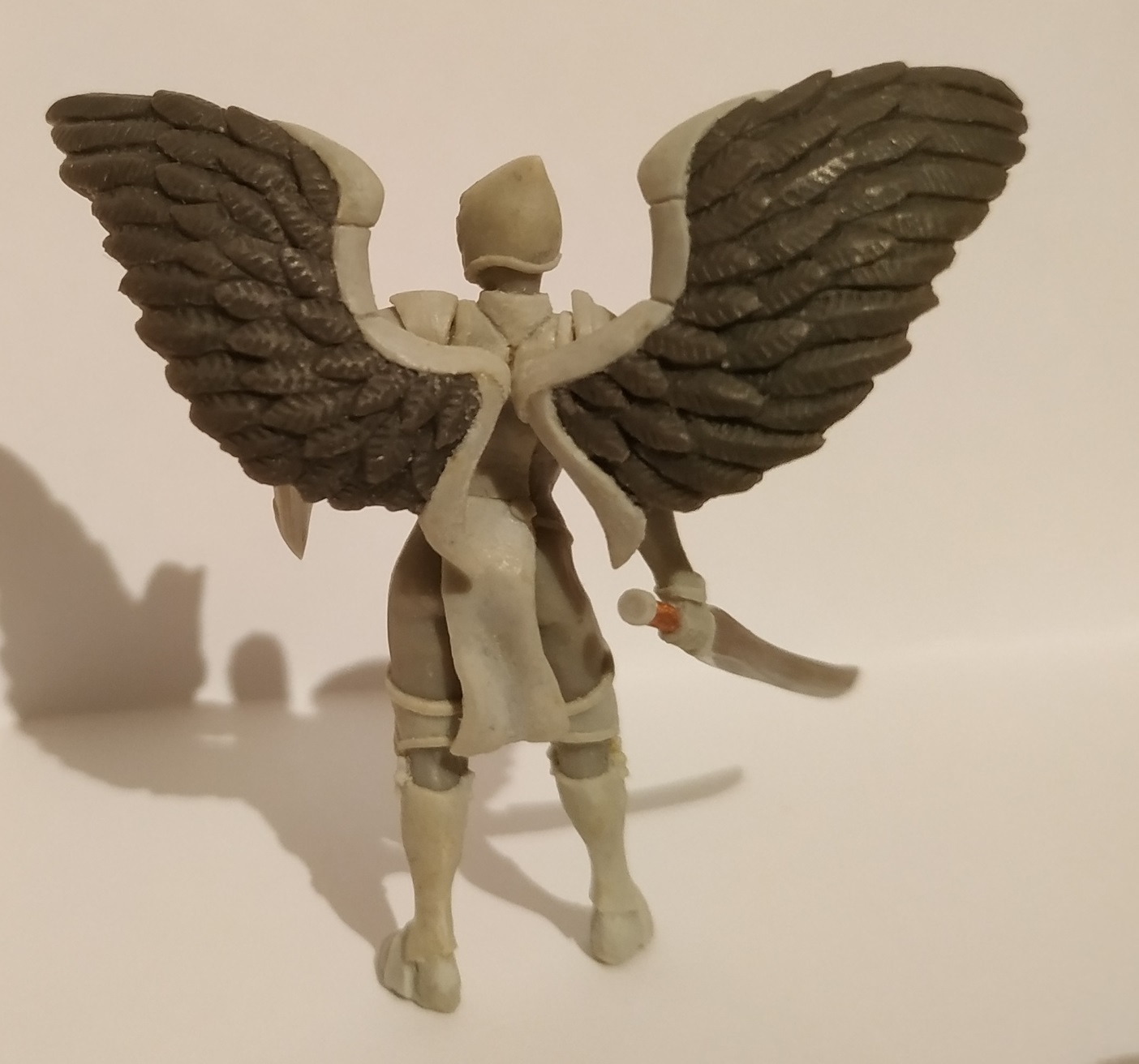 Warrior with wings - My, Needlework with process, Miniature, Лепка, Fantasy, With your own hands, Figurine, Valkyrie, Polymer clay, Longpost, Figurines