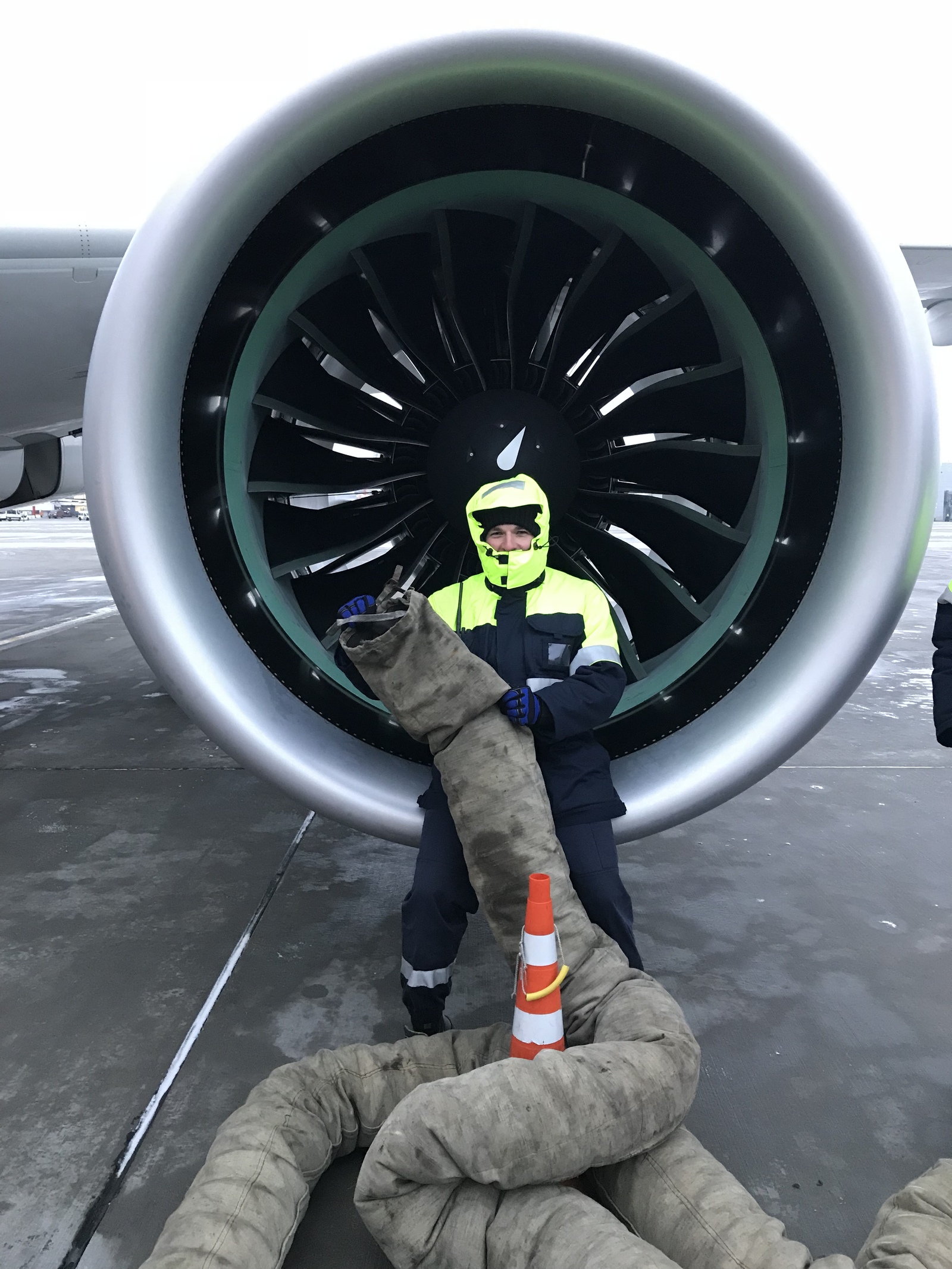 Winter... - My, Work, Airplane, Aviation, Winter