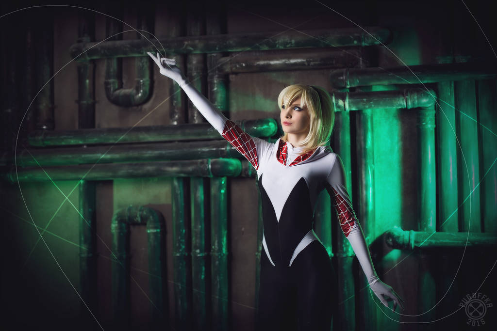 Spider-Gwen by Mari Evans - Cosplay, Russian cosplay, Marvel, Spider-gwen, Spiderman, Beautiful girl, , Longpost, Gwen Stacy