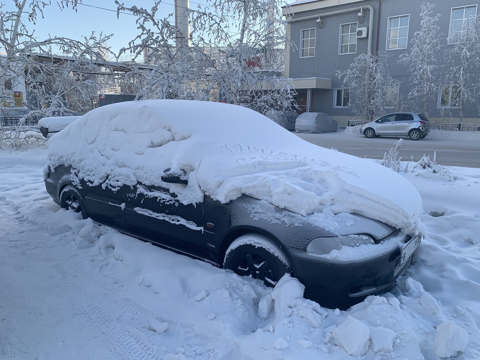 Авто Якутск зимой Мороз