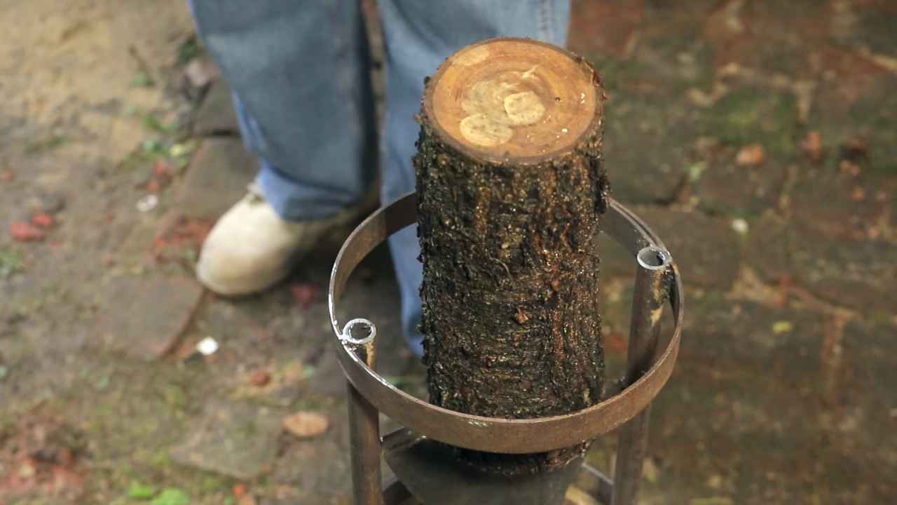 Wood splitter - My, Firewood, Garden, Garden, Life hack, Longpost