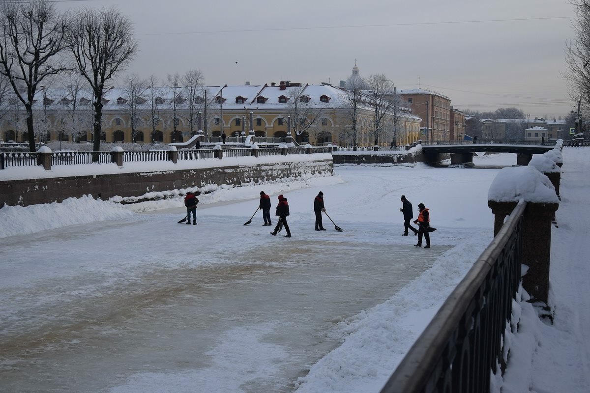 Here they are, darlings - Saint Petersburg, Snow, Street cleaner