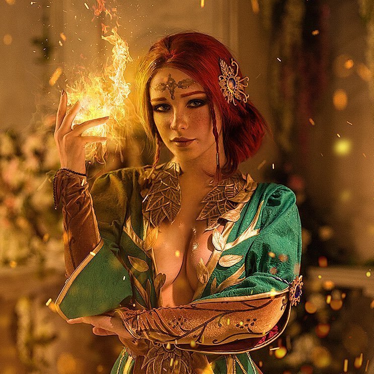 Triss Merigold < Irina Meier > - Ведьмак 3: Дикая охота, Косплей, Русский косплей, Костюм, Irina Meier, Ведьмак, Трисс Меригольд