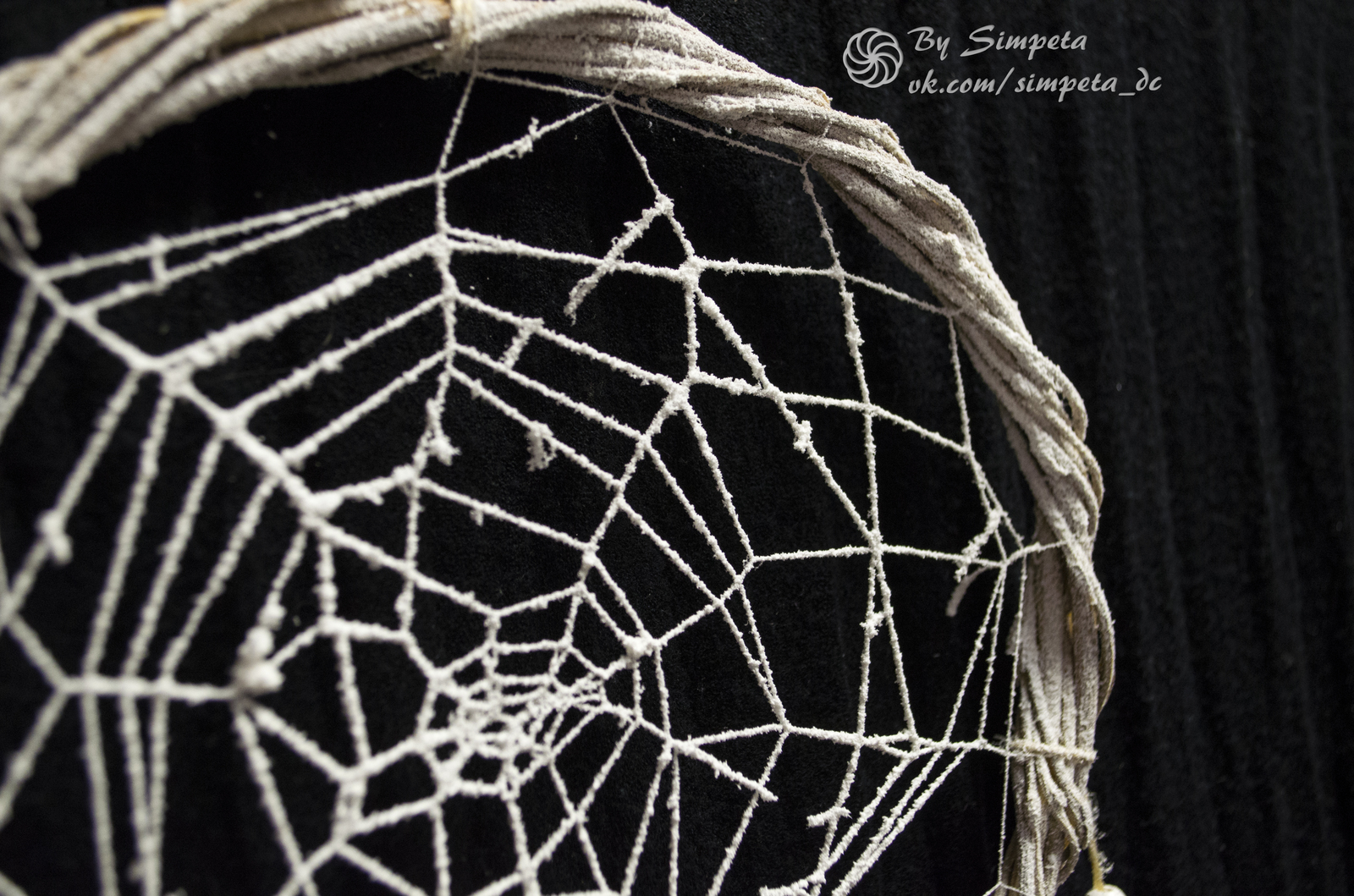 Dreamcatcher Hoarfrost - My, Bysimpeta, Handmade, , Dreamcatcher, Needlework, Needlework without process, With your own hands, Longpost