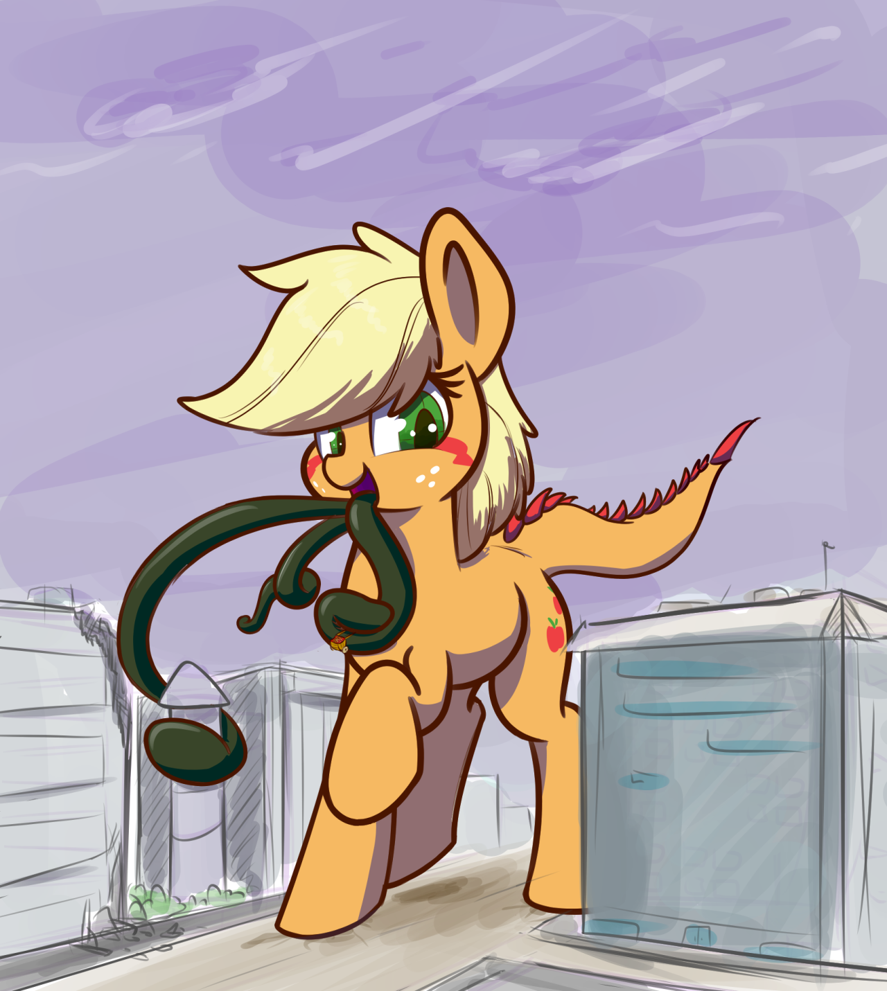 Татцльдзилла - My Little Pony, Applejack, Tatzljack, Tatzlpony, Heir of Rick, Heir-Of-Rick