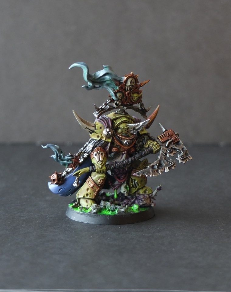 Lord of contagion - My, Warhammer 40k, Painting miniatures, Death guard, Nurgle, Wh miniatures, Longpost