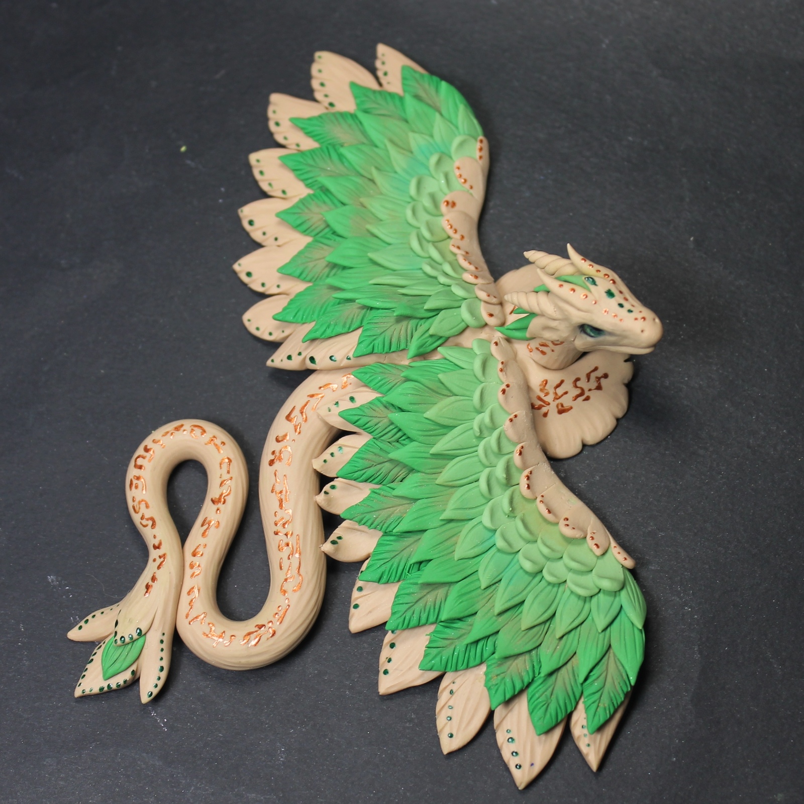 Another dragon - My, Needlework without process, Лепка, Polymer clay, The Dragon, Handmade, Handmade, Longpost