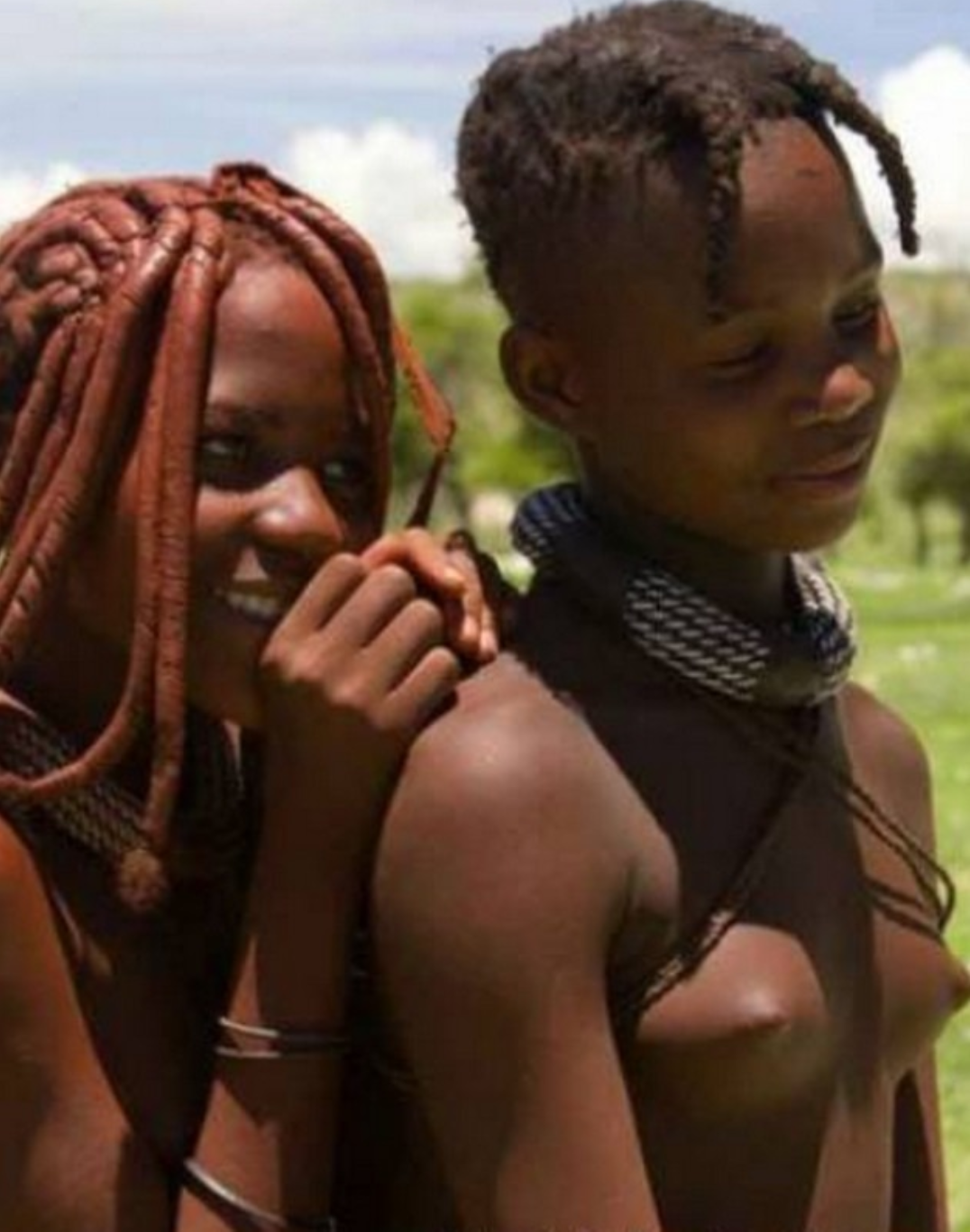 African tribal teens