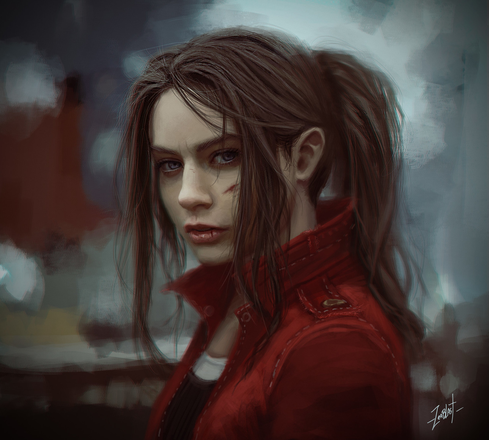 Claire Redfield - Арт, Рисунок, Resident Evil, Capcom, Claire Redfield, Игры, Sebastian aburto Nanco