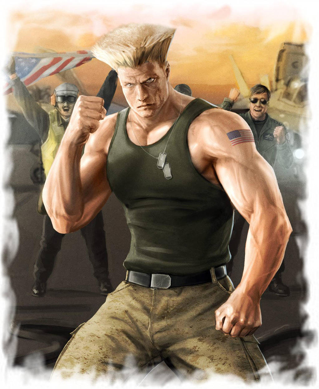 Guile (Street Fighter) - Арт, Рисунок, Street Fighter, Capcom, Guile, Игры, Egakuro