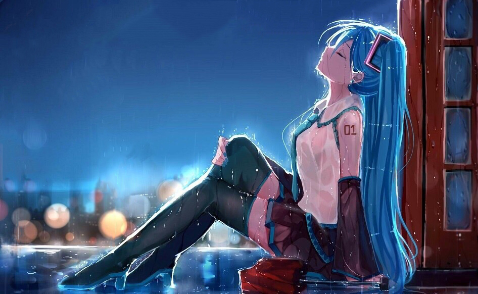 Miku animation - My, Hatsune Miku, , , Video, Endless summer, Visual novel, Animation