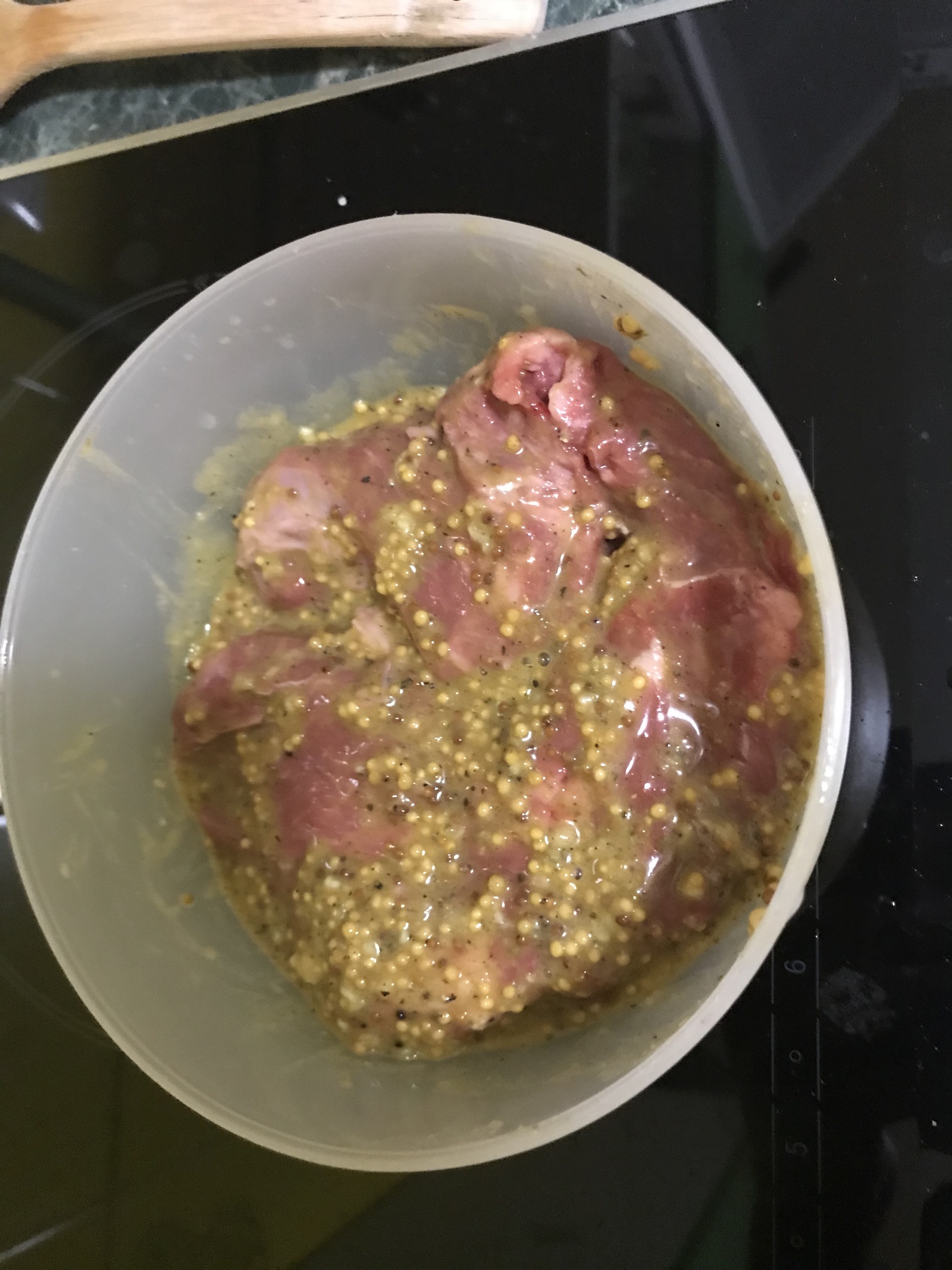 Men's food, half a kilo. Honey mustard beef. - My, Cook at home, Meat, Beef, Cooking, Longpost