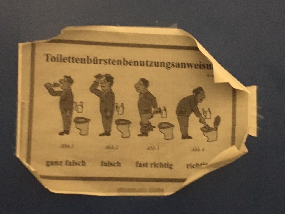 Rules for using a toilet brush - My, Toilet, Instructions, Germans