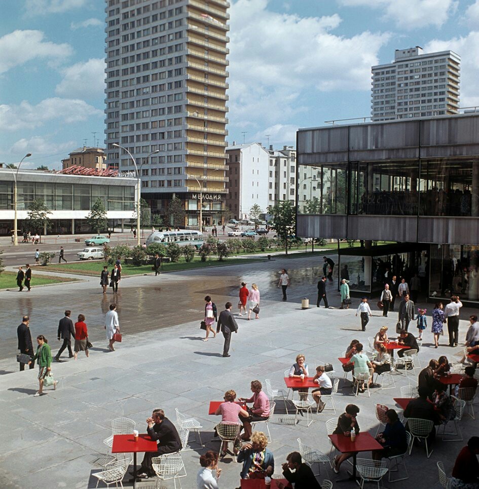 Проспект Калинина в Москве, 1969 год - Москва, СССР