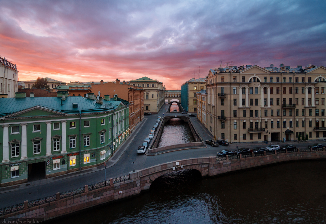 Зимняя канавка, Санкт-Петербург - Моё, Алексей Голубев, Фотограф, Фотография, Санкт-Петербург, Закат, Архитектура, Крыша