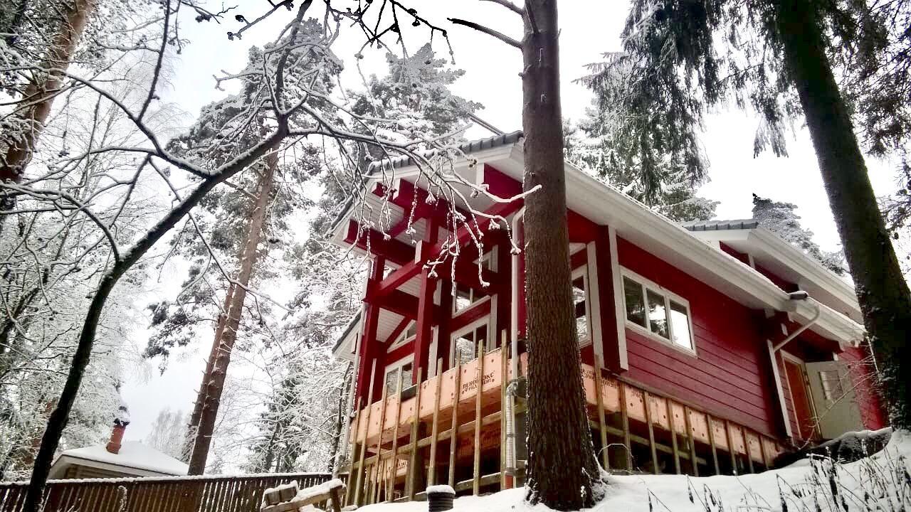 Поработали в ШАПКАХ без шапок - Моё, Деревянный дом, Теплый пол, Водоснабжение, Сантехника, Строительство, Строительство дома, Монтаж, Длиннопост