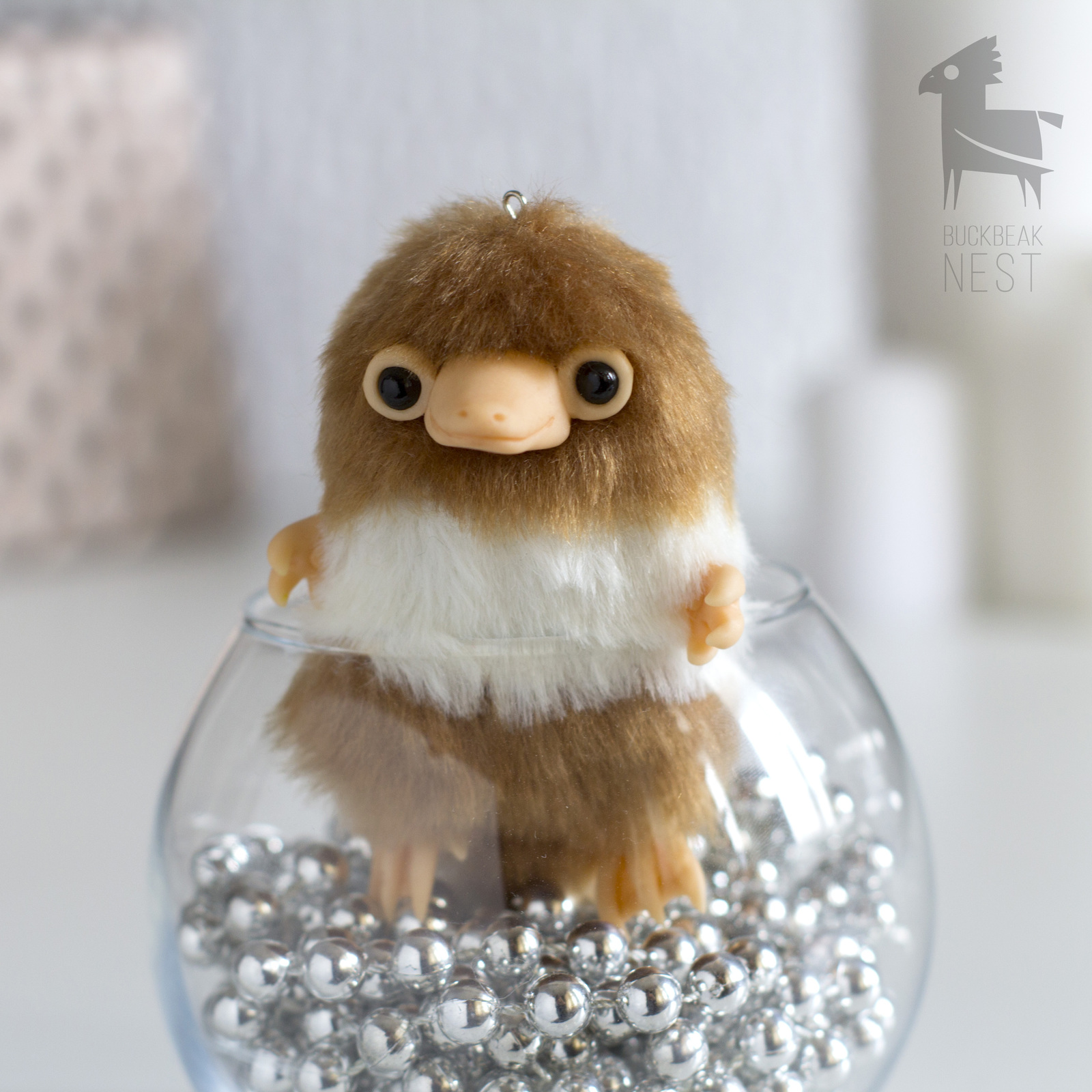 Baby Niffler - My, Nyuhler, Fantastic Beasts and Where to Find Them, Harry Potter, With your own hands, Needlework without process, Polymer clay, Video, Longpost