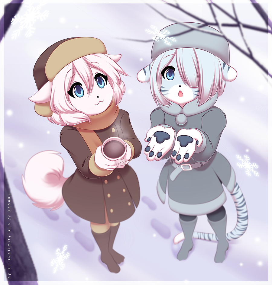 Catching snowflakes - Furry, Furry art, Furry trap, Femboy, Re-Sublimity-Kun, Its a trap!