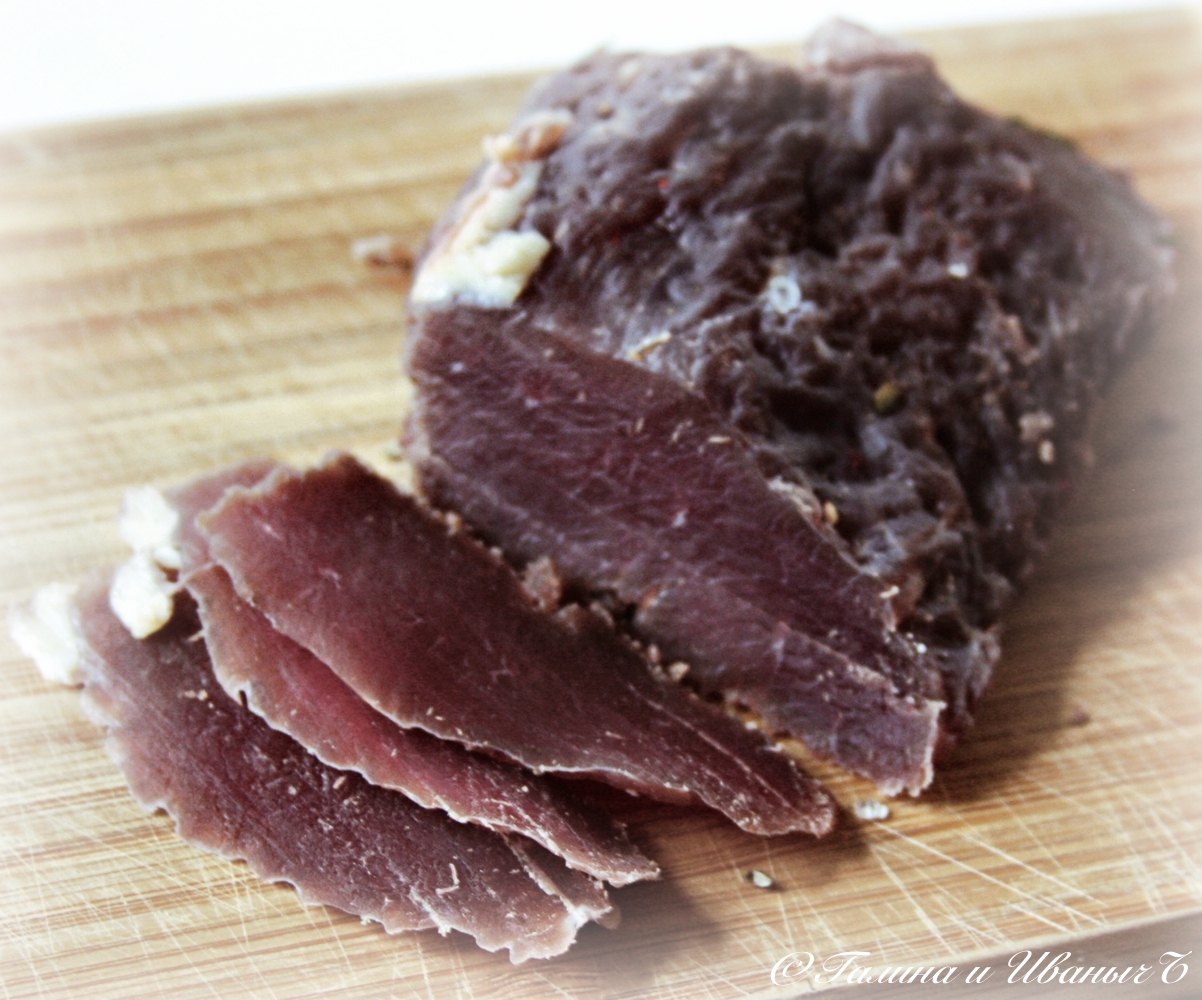 Duck with Goose in cognac ... with port wine ... like carpaccio - My, Duck, Raw dried meat, Cognac, Port wine, Longpost