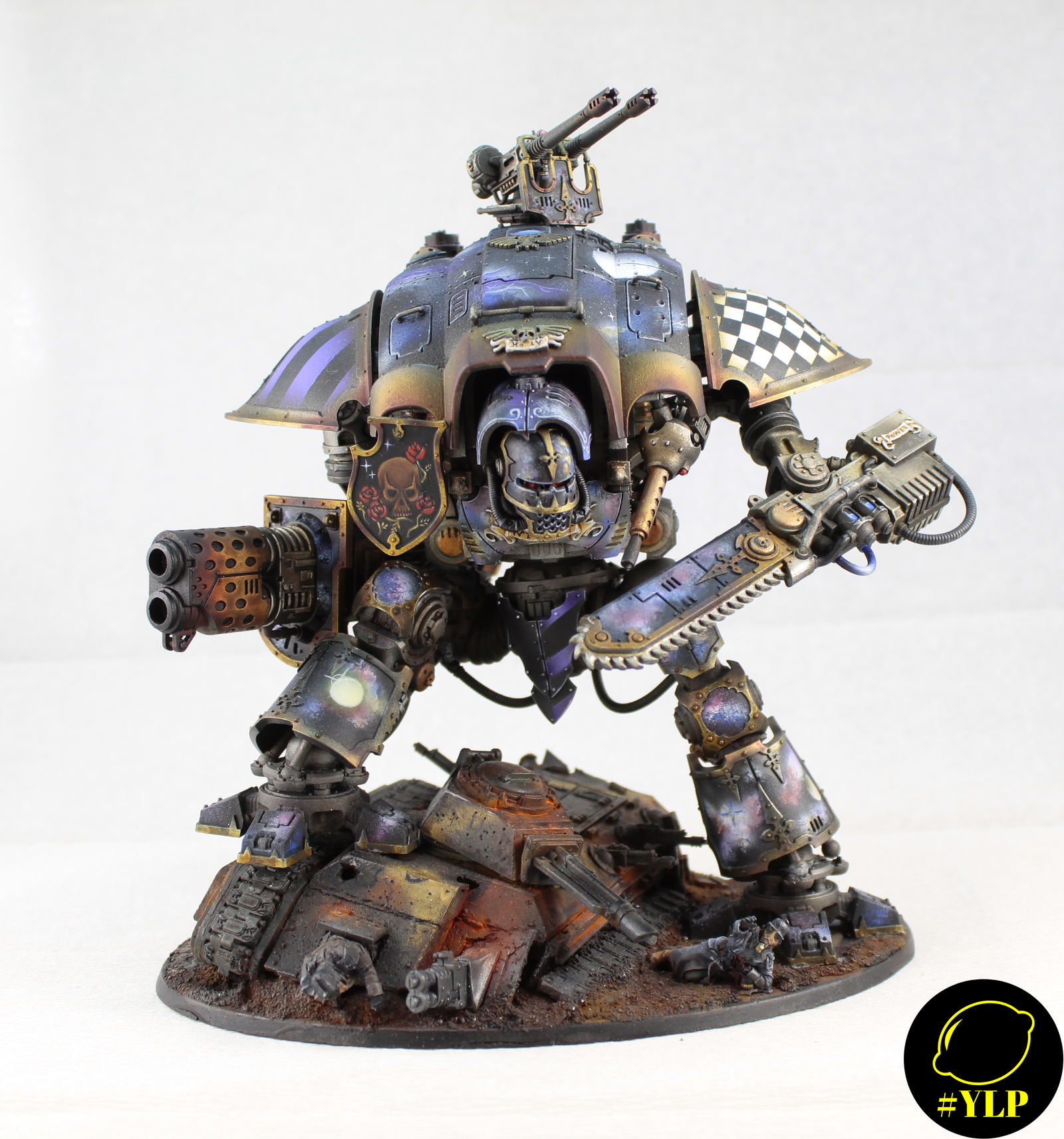 Imperial Knight - Моё, Wh miniatures, Миниатюра, Warhammer, Warhammer 40k, Imperial Knight, Моделизм, Длиннопост