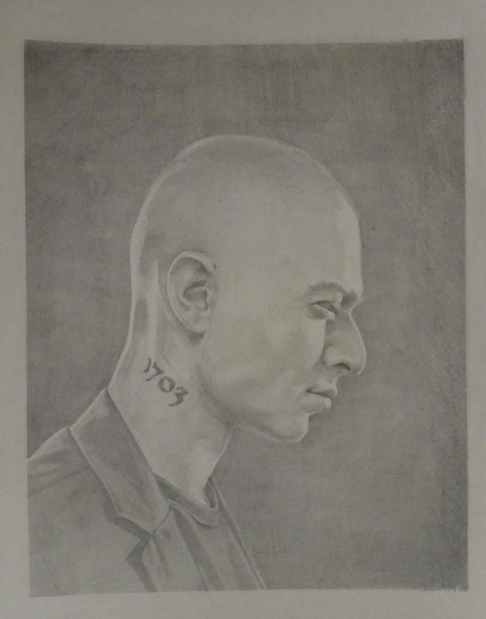 Portrait 1 - My, Portrait, Pencil drawing, Oxxxymiron