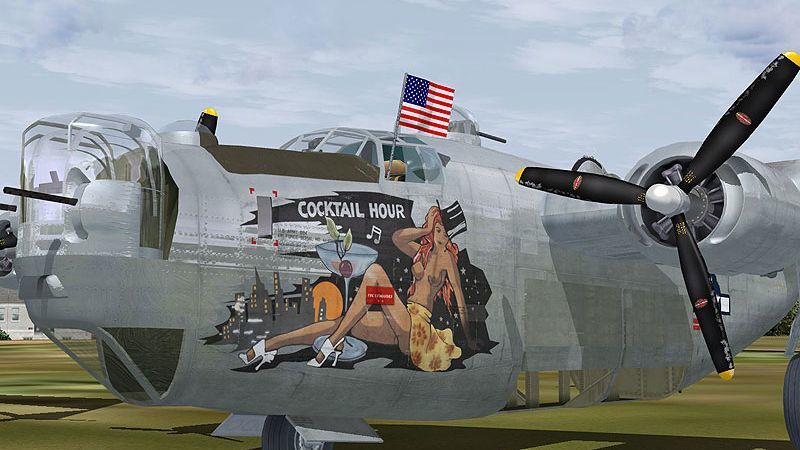 B-24J Liberator. A well-armed liberator. - Airplane, Bomber, b-24, Longpost