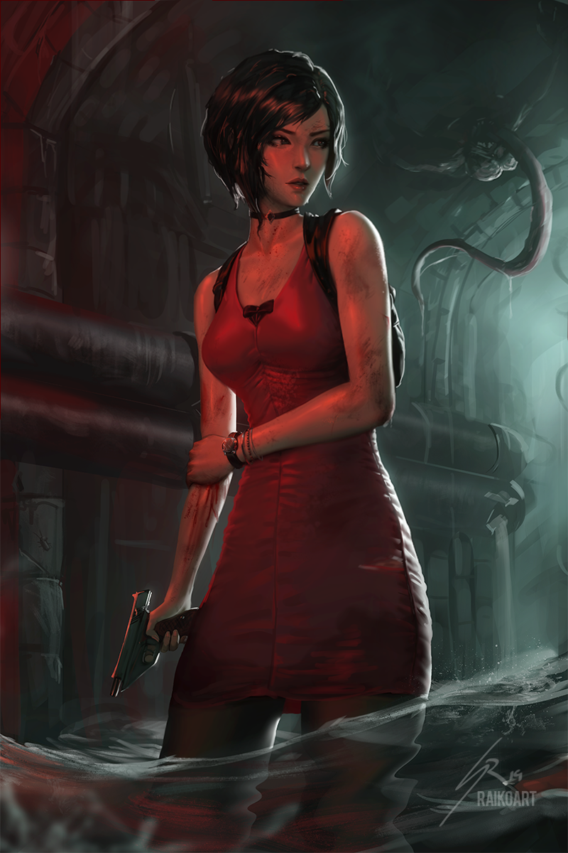 Ada Wong - Ada Wong, Resident Evil 2: Remake, Resident Evil, Арт