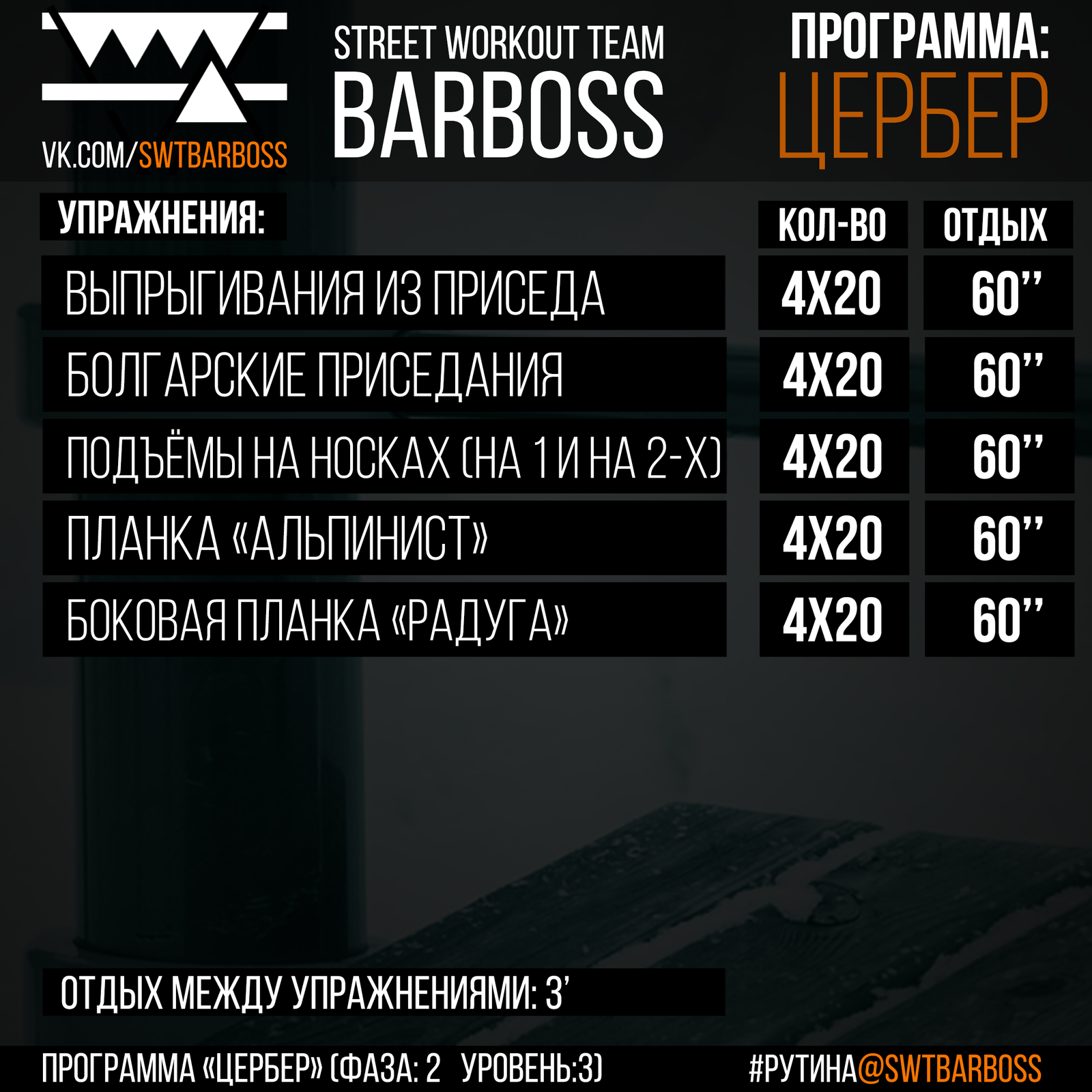 Программа тренировок Цербер - Моё, Программа тренировок, Схема тренировок, Подтягивания, Отжимания, Приседания, Физкультура, Фитнес, Калистеника, Длиннопост