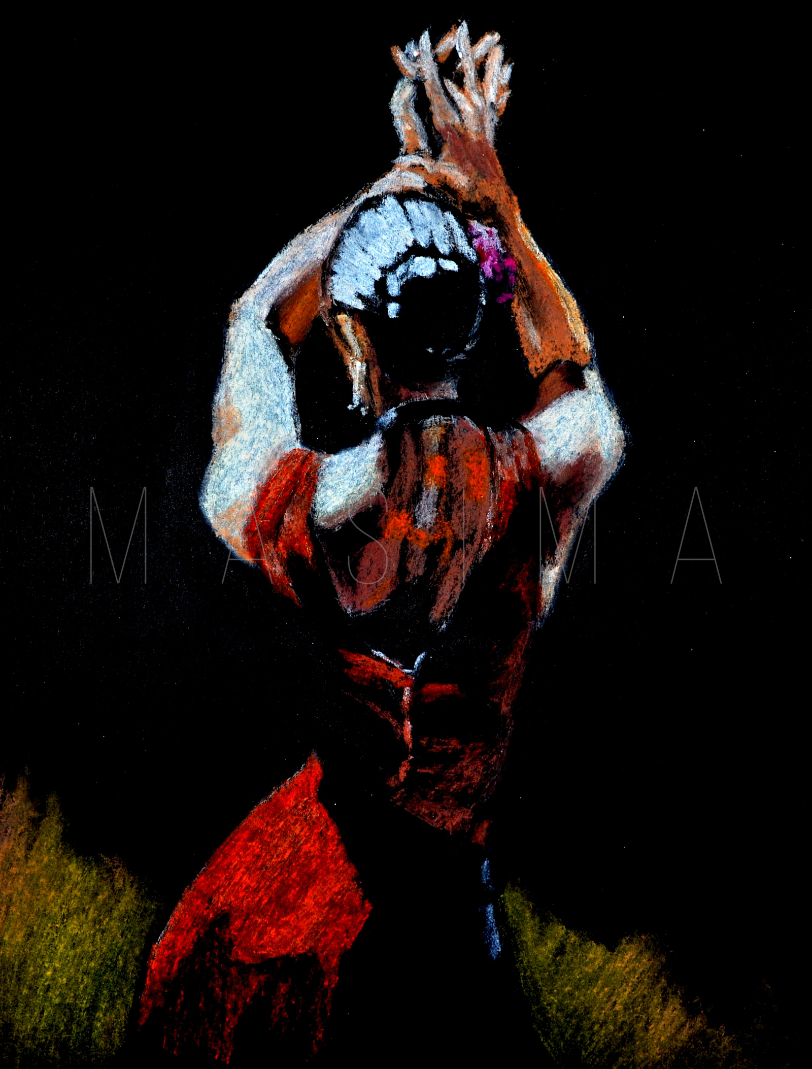 Flamenco 3 - My, , Pastel, Drawing, Art, Dancing, Girls, Flamenco, Passion