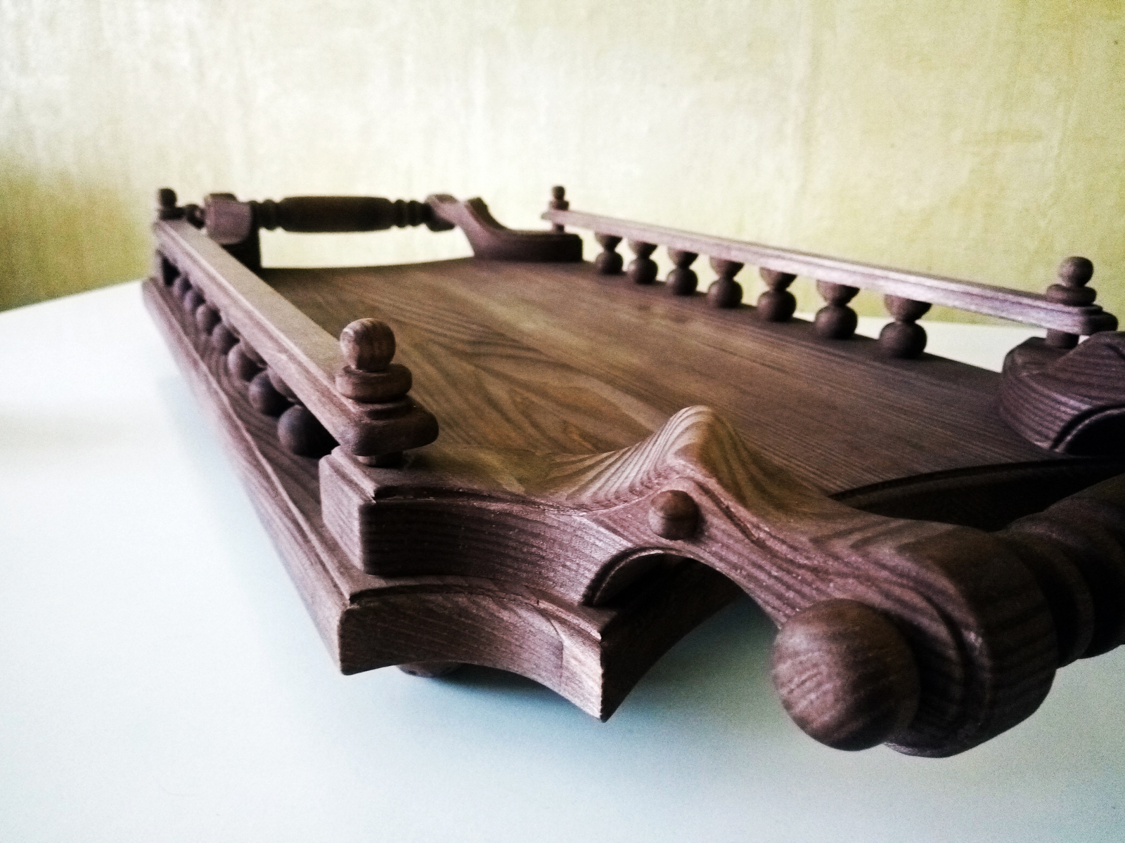 Tea tray-table - My, , , Tree, Longpost