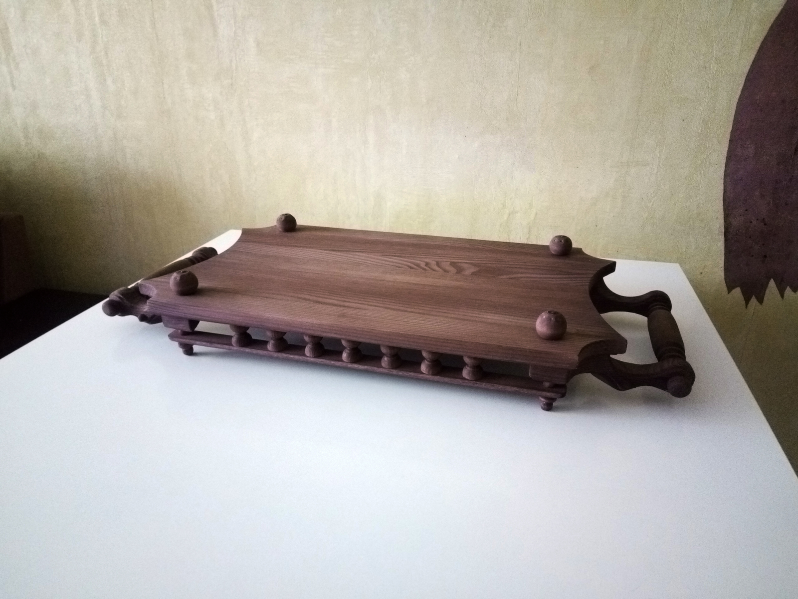 Tea tray-table - My, , , Tree, Longpost