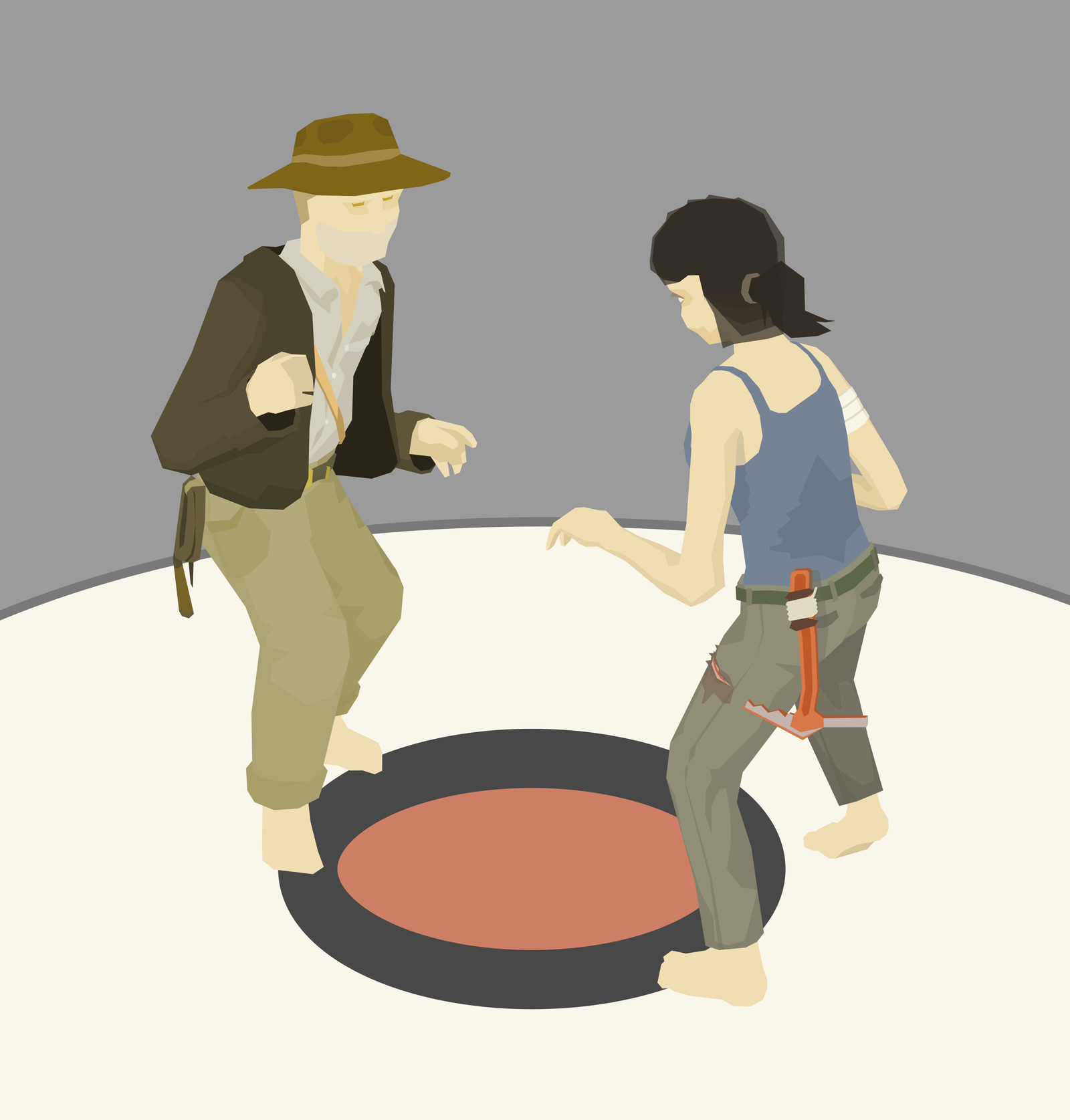 Two archaeologists come off after a long shift in the tombs - My, , , Tomb raider, Pulp Fuction, Pulp Fiction, Indiana Jones, Lara Croft