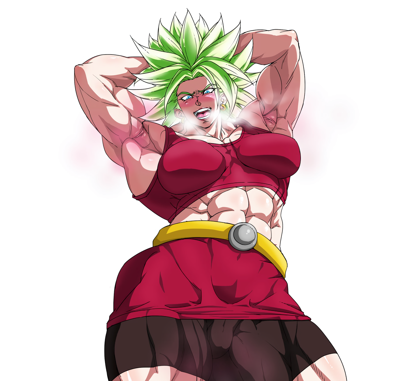 Kale - NSFW, , Strong girl, Sleep-Sleep, Dragon ball, Kale, Anime, Anime art, , Longpost