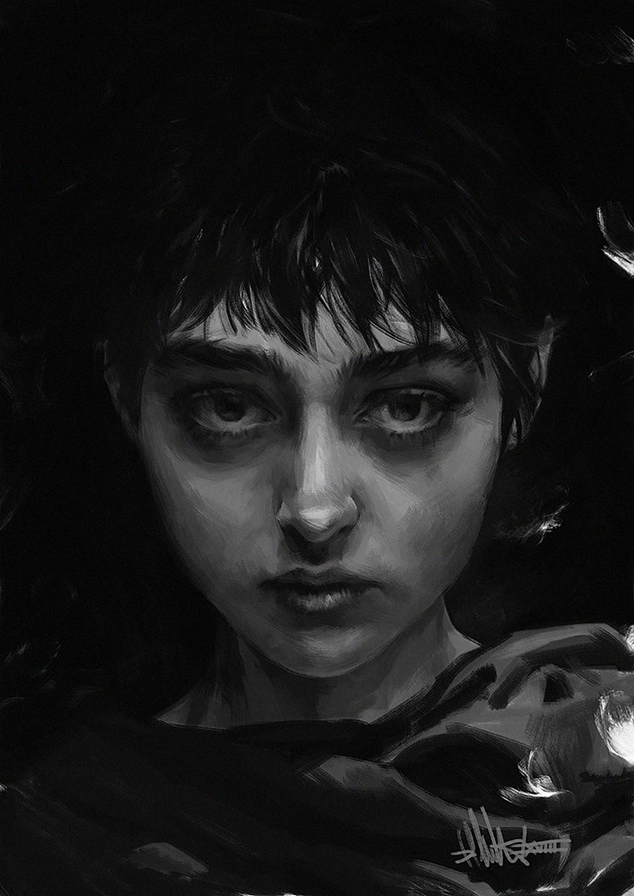 Berserk by David Mller (Kopfstoff) - Art, Berserk, Guts, Griffith, Casca, , Longpost