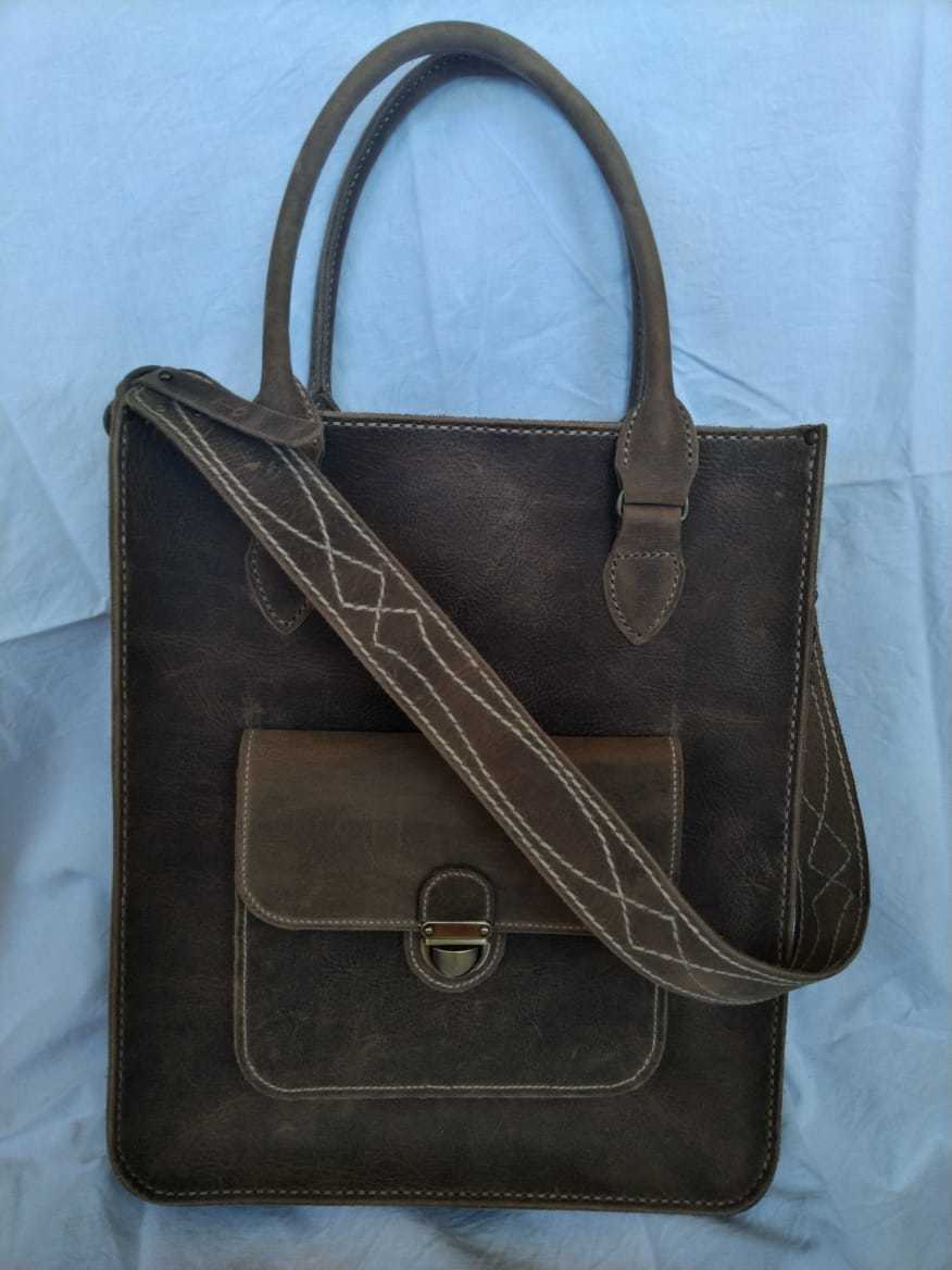 Women's leather bag - My, Lady's bag, Leather, Handmade, Longpost