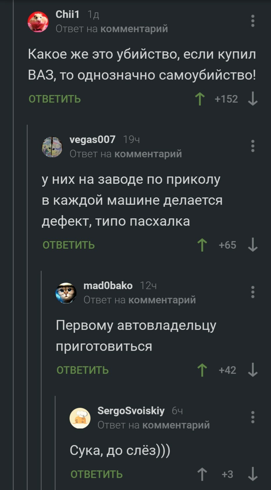 AvtoVAZ - AvtoVAZ, Comments on Peekaboo, Screenshot