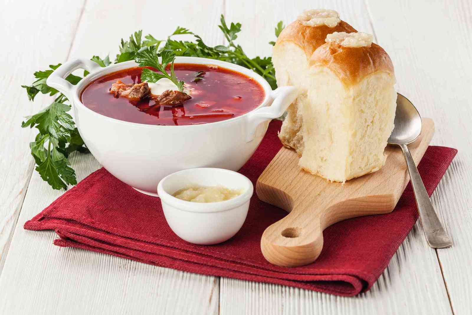 Today there will be no Western food porn, today is the Day of Ukrainian aggression against Russian salivary glands!!! - Dinner, Borsch, Ukrainian cuisine, Foodporn, A selection, Mens food, Longpost, Men's cooking