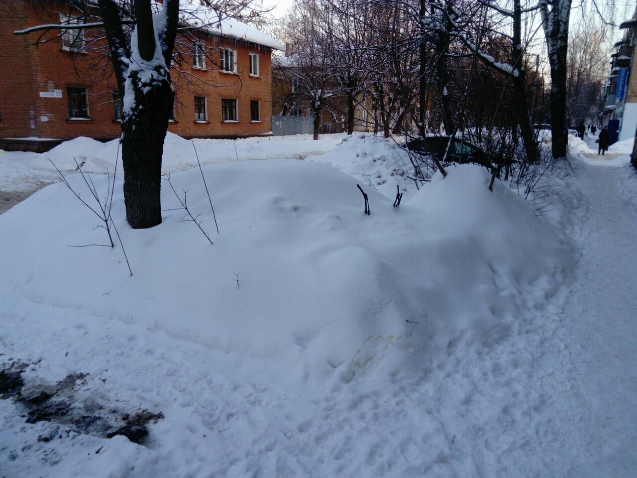 When you're the master of disguise - My, Parking, Snowdrift, Disguise, Car wipers