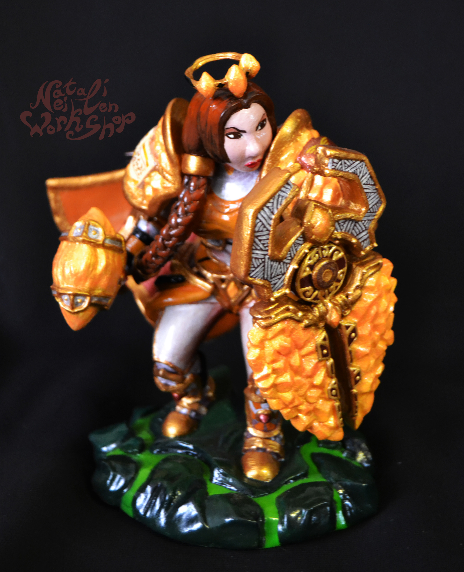 Dwarf Paladin (World of Warcraft) - My, World of warcraft, MMORPG, Figurine, Handmade, Computer games, Blizzard, Paladin, Dwarves, Longpost, Figurines