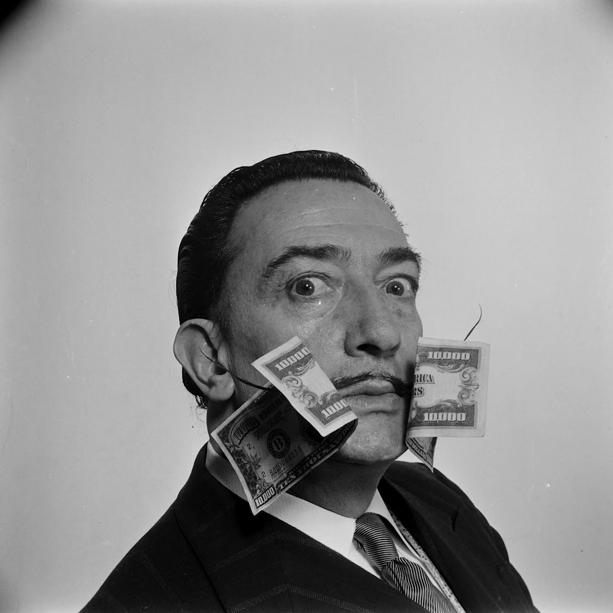 Salvador Dali in Philippe Halsman's studio, 1954. - Salvador Dali, The photo, Longpost