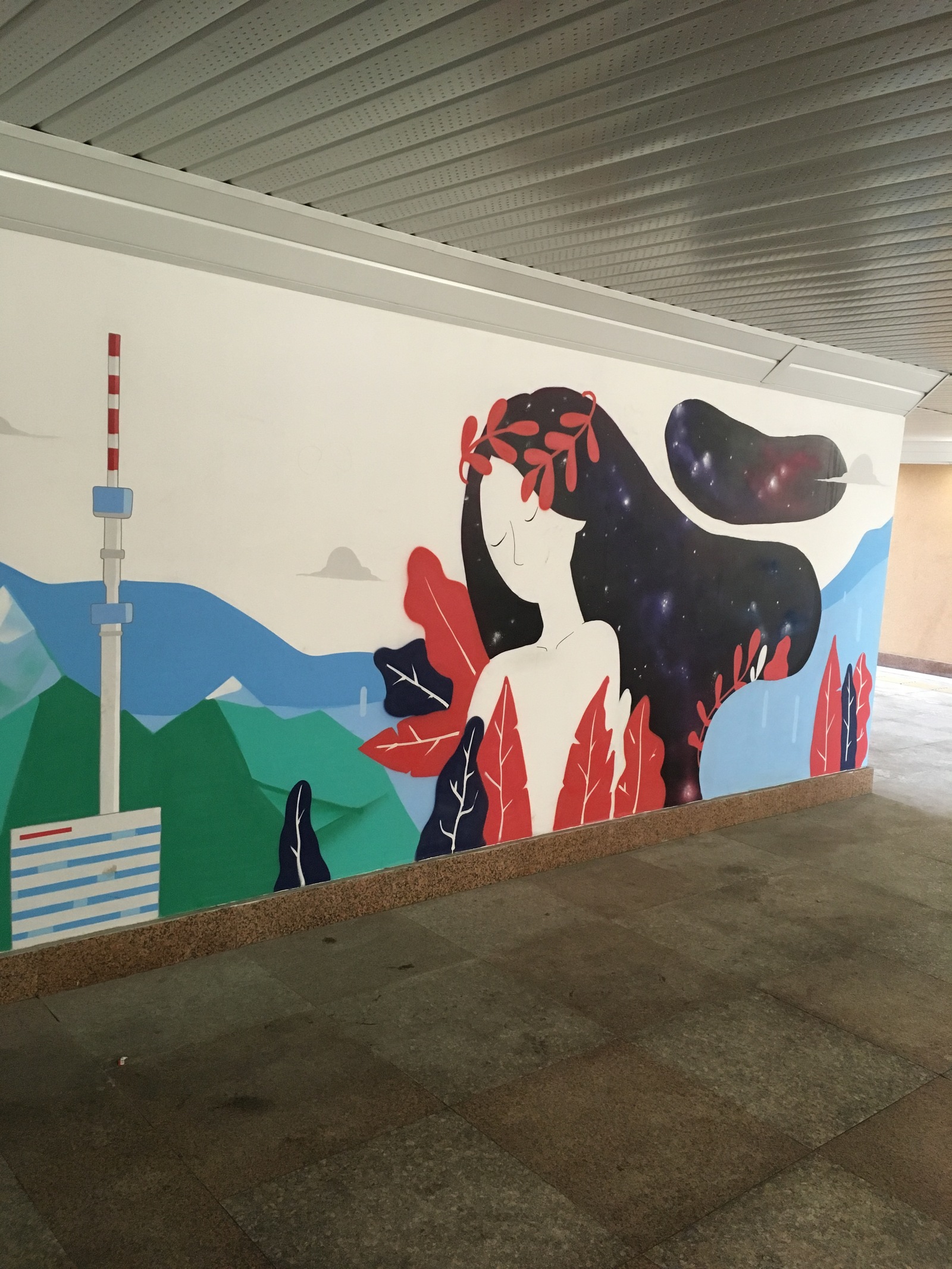 Almaty art - Almaty, Art, Longpost, Underground pass, Street art