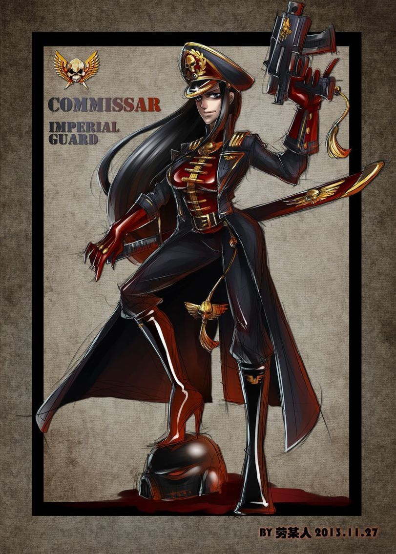 Kawaii Guard - Wh other, Anime art, Astra Militarum, Imperial guard, Warhammer 40k, Wh r63, Rule 63, Longpost