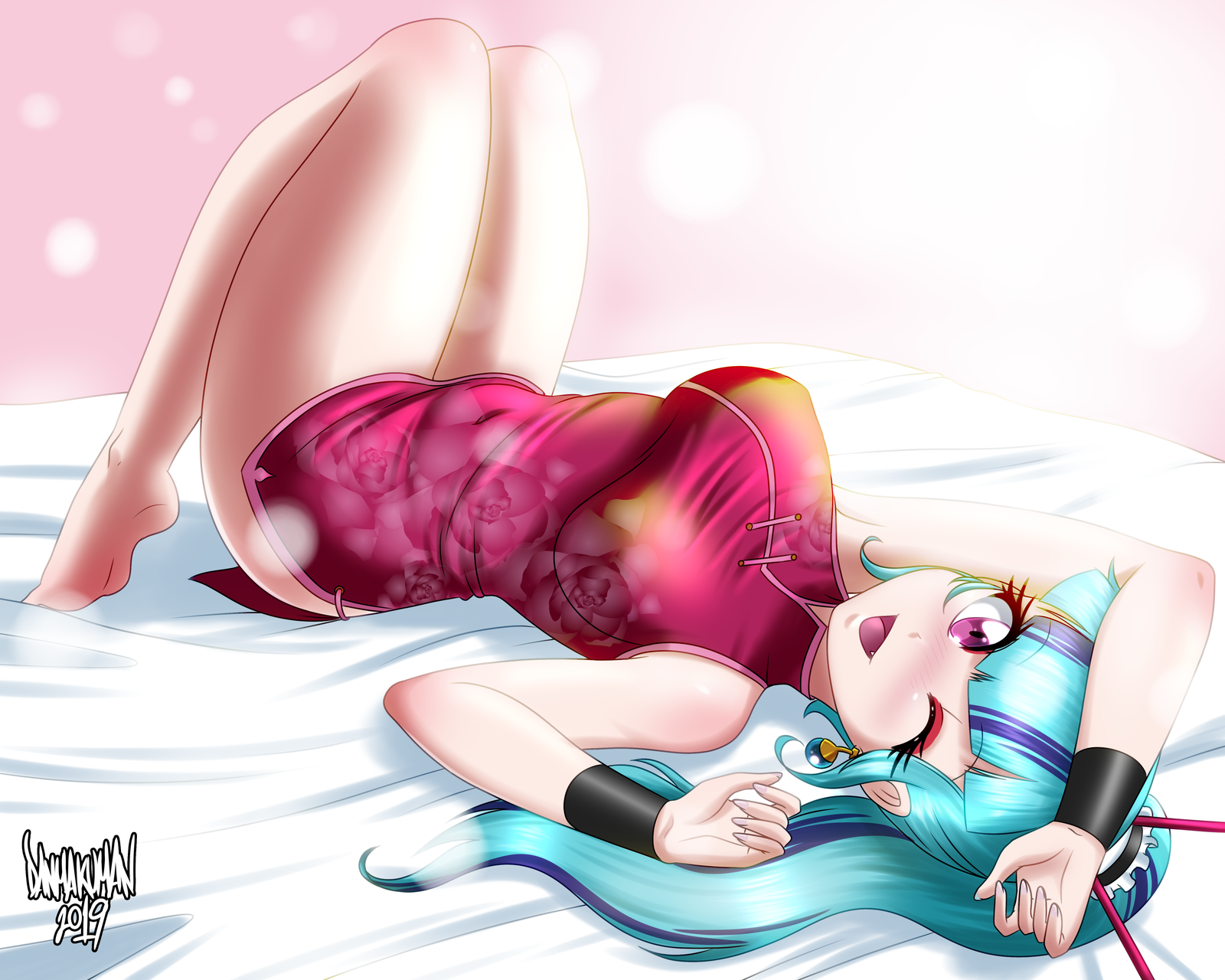 Sonata in qipao - My little pony, Humanization, Equestria girls, Sonata dusk, MLP Edge, Danmakuman, Qipao