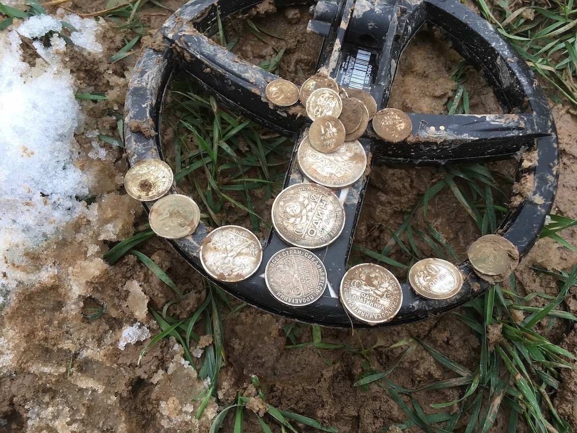 Монеты находки копателей