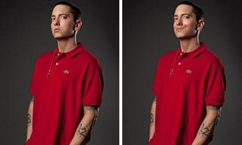 Eminem never smiles so I forced him. - Eminem, Smile, Photoshop, Longpost