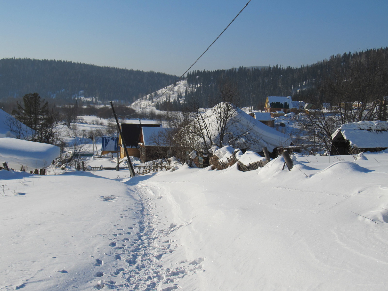 Abandoned in Siberia. - My, Abandoned, Winter, Snow, Village