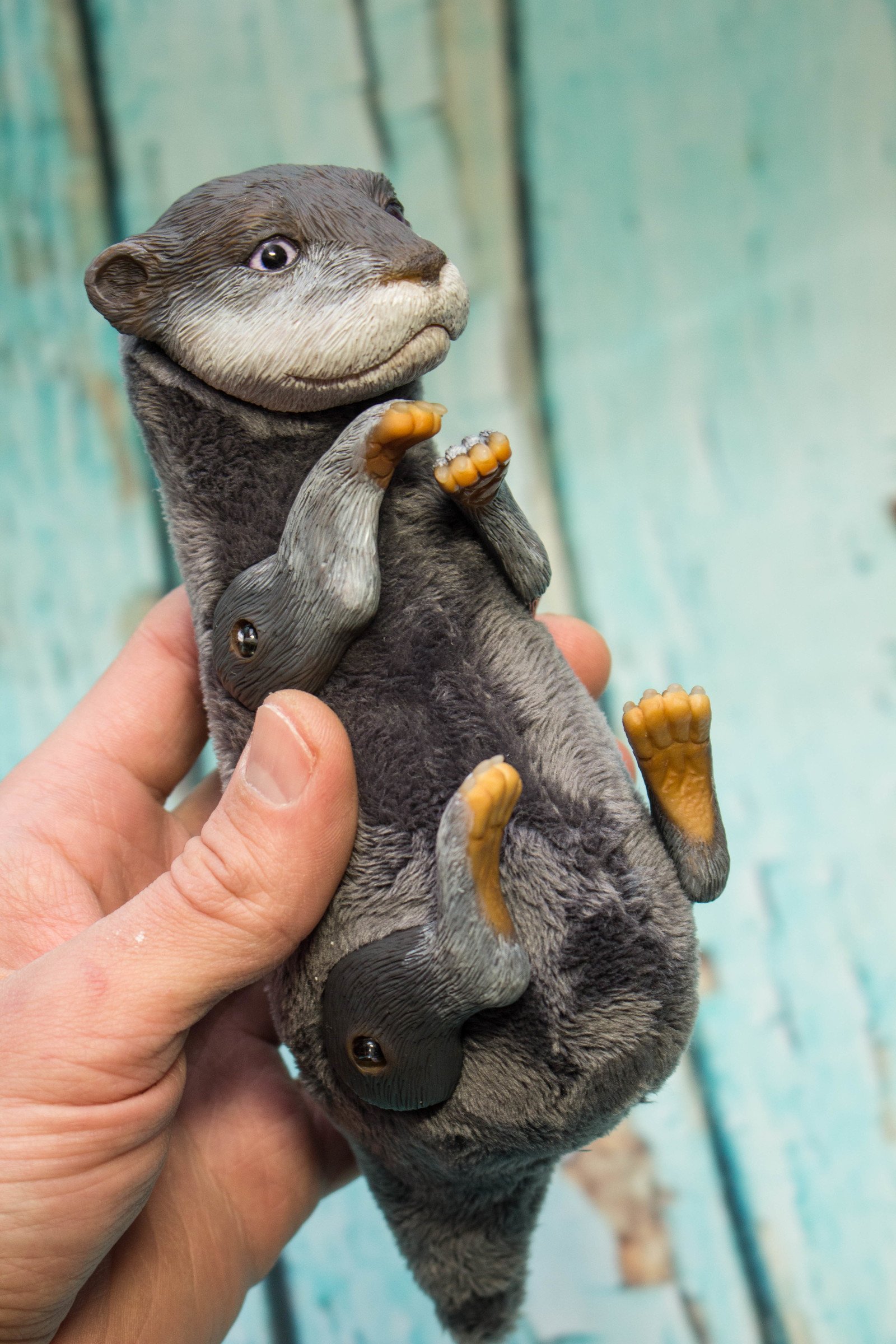 Doing an otter - My, Otter, Handmade, Polymer clay, Needlework with process, Author's toy, Longpost