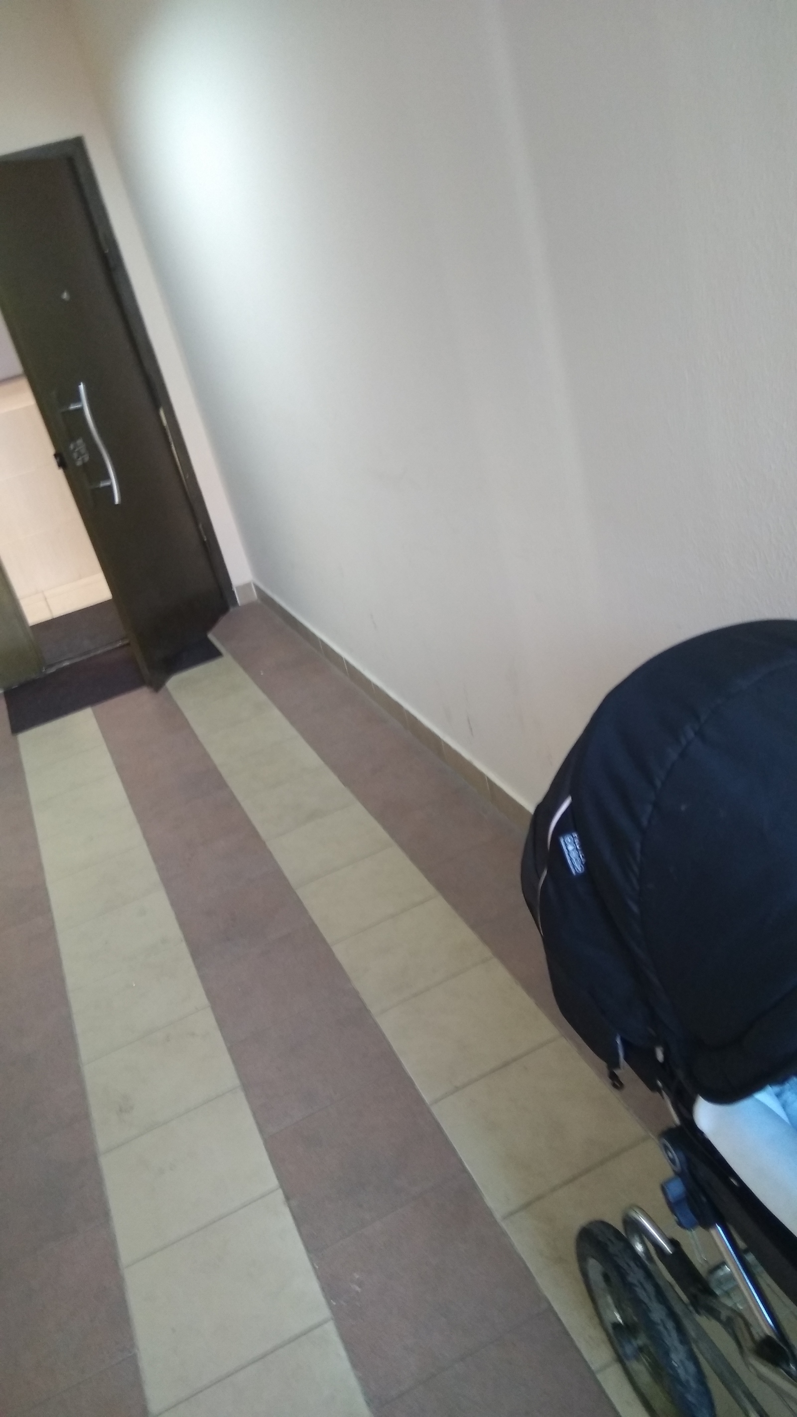 A stroller with a baby in the lobby of the floor, or what do parents think? - My, , Children, Leaving in danger, Longpost